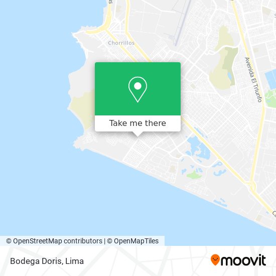 Bodega Doris map