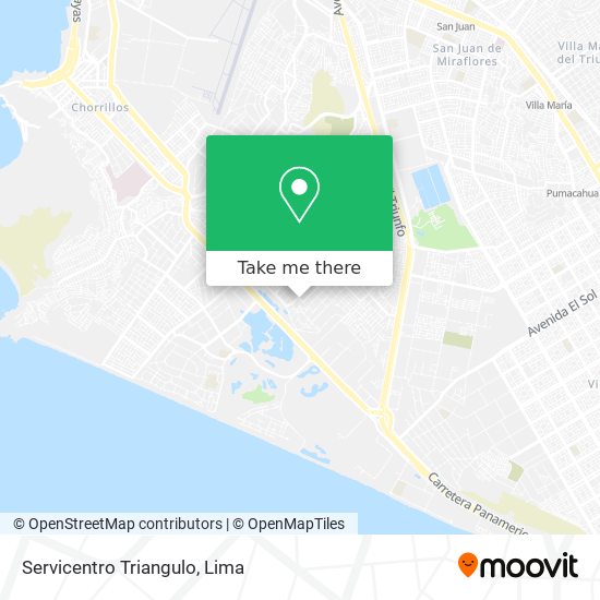 Servicentro Triangulo map
