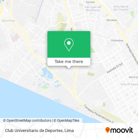 Club Universitario de Deportes map