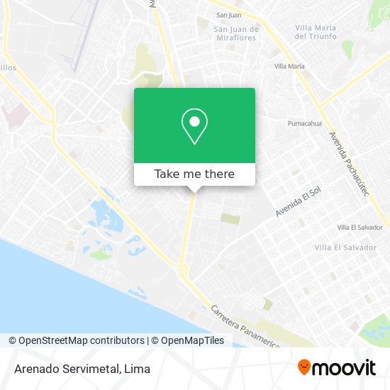 Arenado Servimetal map