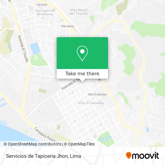 Servicios de Tapicería Jhon map