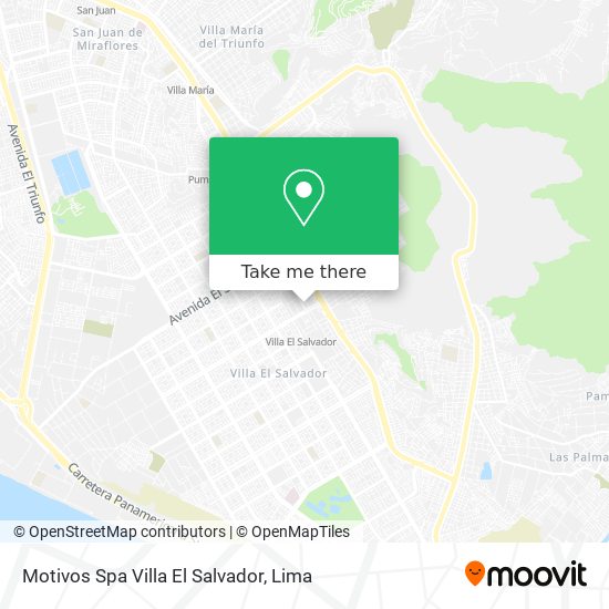 Mapa de Motivos Spa Villa El Salvador