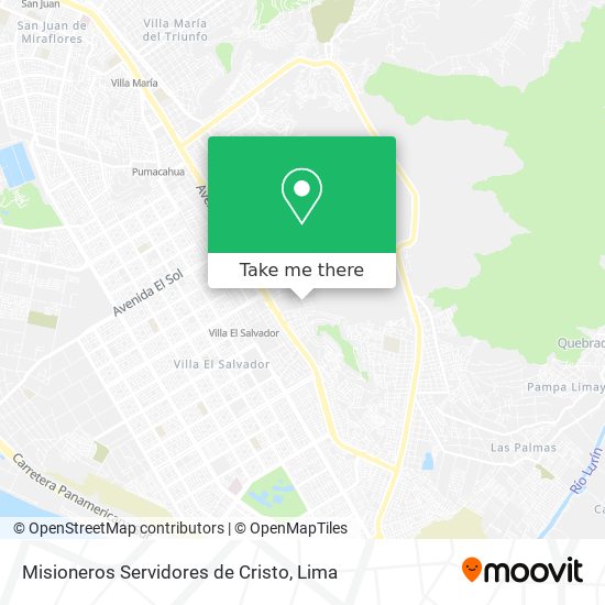 Misioneros Servidores de Cristo map