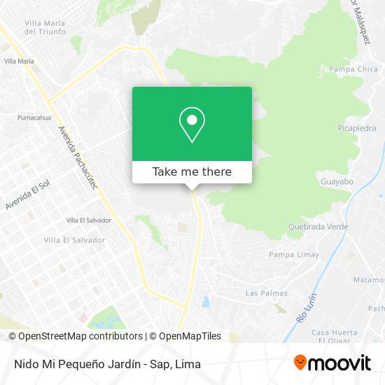 Nido Mi Pequeño Jardín - Sap map