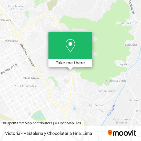 Mapa de Victoria - Pastelería y Chocolatería Fina