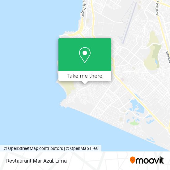 Mapa de Restaurant Mar Azul