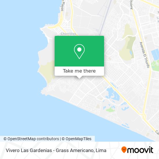 Mapa de Vivero Las Gardenias - Grass Americano