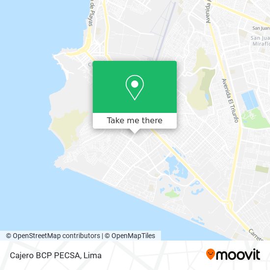 Cajero BCP PECSA map