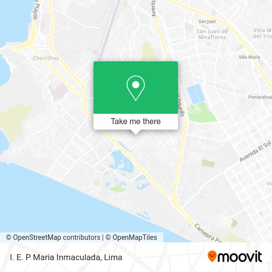 I. E. P Maria Inmaculada map