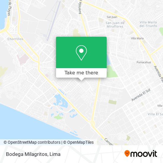 Bodega Milagritos map