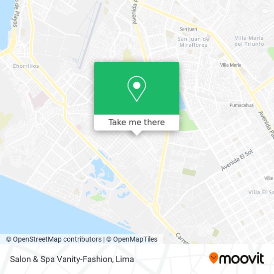 Salon & Spa Vanity-Fashion map