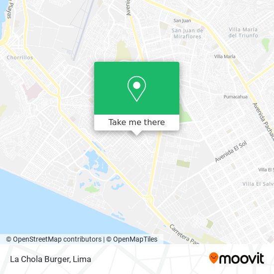 La Chola Burger map