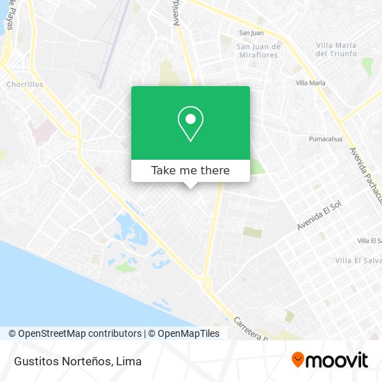 Gustitos Norteños map