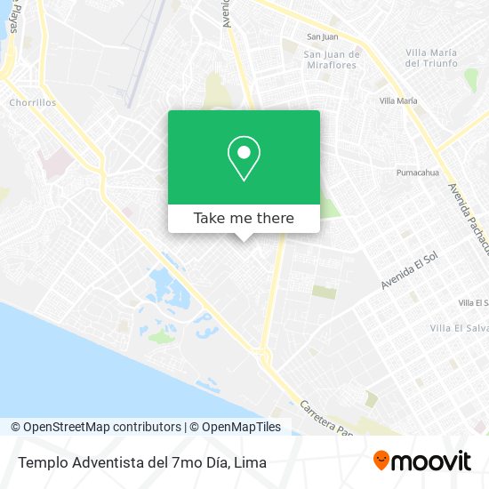 Templo Adventista del 7mo Día map