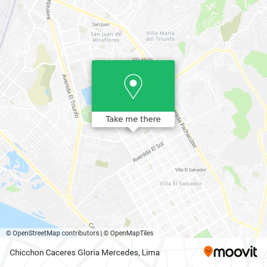 Chicchon Caceres Gloria Mercedes map