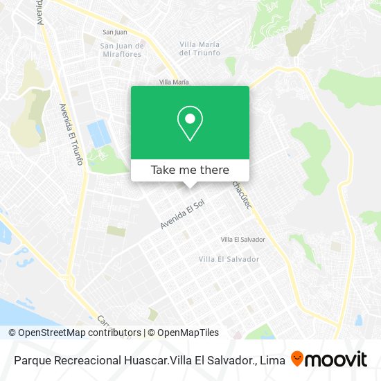 Parque Recreacional Huascar.Villa El Salvador. map