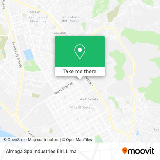 Mapa de Almaga Spa Industries Eirl