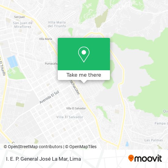 I. E. P. General José La Mar map