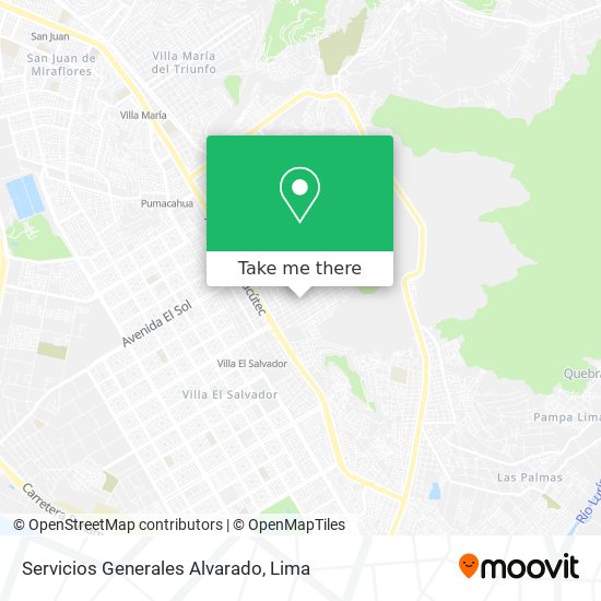 Mapa de Servicios Generales Alvarado