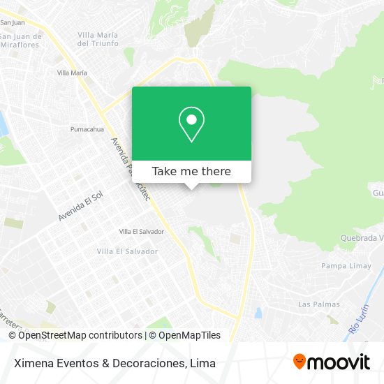 Mapa de Ximena Eventos & Decoraciones
