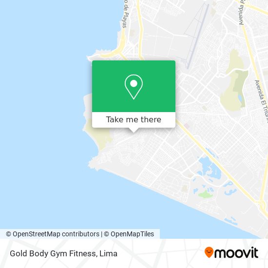 Gold Body Gym Fitness map