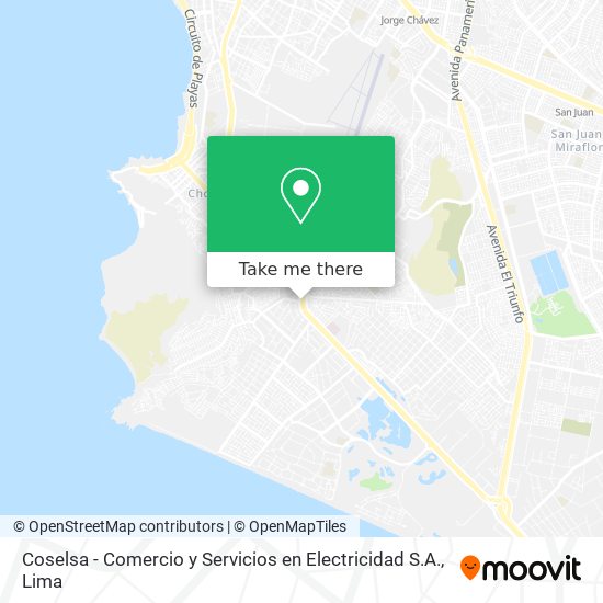 Coselsa - Comercio y Servicios en Electricidad S.A. map