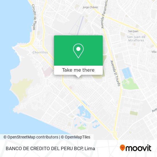 BANCO DE CREDITO DEL PERU BCP map