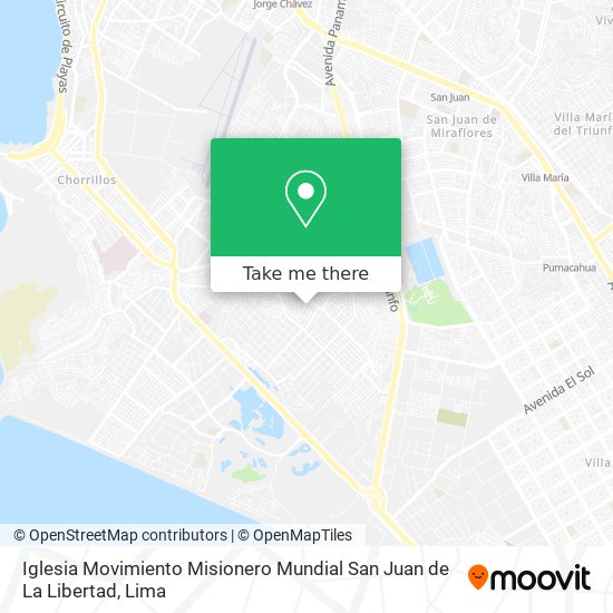 Mapa de Iglesia Movimiento Misionero Mundial San Juan de La Libertad