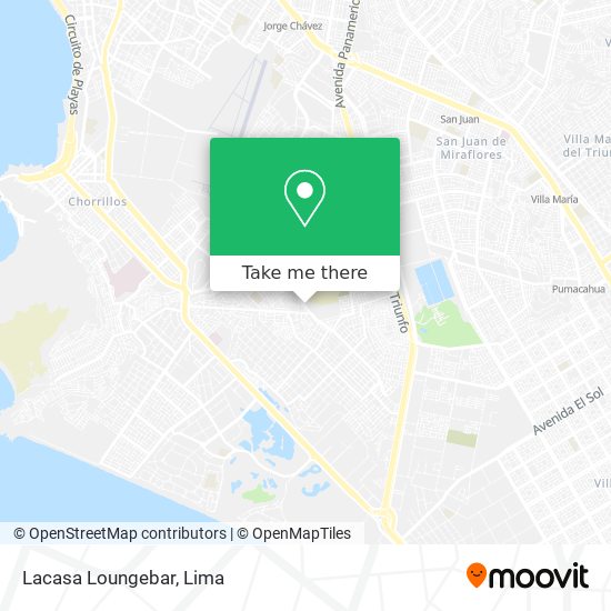 Lacasa Loungebar map