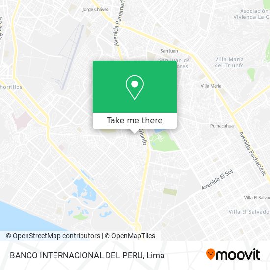 BANCO INTERNACIONAL DEL PERU map