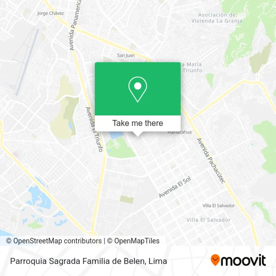 Mapa de Parroquia Sagrada Familia de Belen