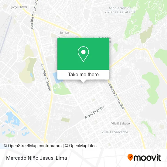 Mercado Niño Jesus map