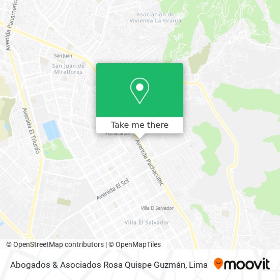 Abogados & Asociados Rosa Quispe Guzmán map