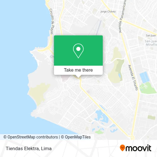 Tiendas Elektra map