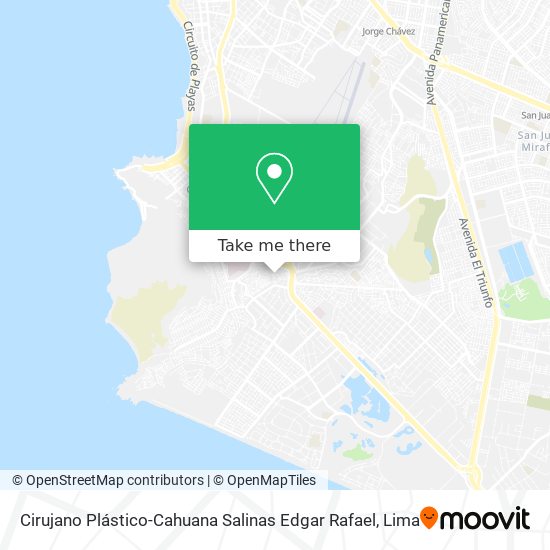 Cirujano Plástico-Cahuana Salinas Edgar Rafael map