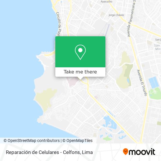 Reparación de Celulares - Celfons map