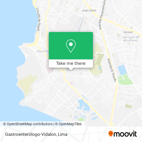 Gastroenterólogo-Vidalon map