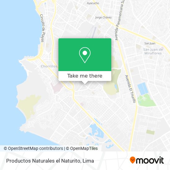 Productos Naturales el Naturito map