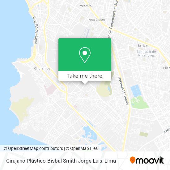 Cirujano Plástico-Bisbal Smith Jorge Luis map