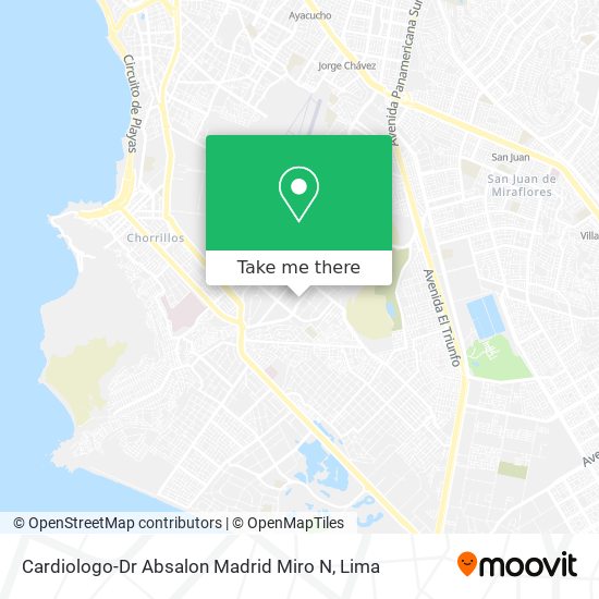 Cardiologo-Dr Absalon Madrid Miro N map