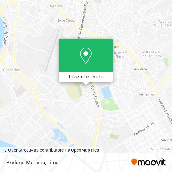 Mapa de Bodega Mariana