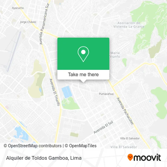 Alquiler de Toldos Gamboa map