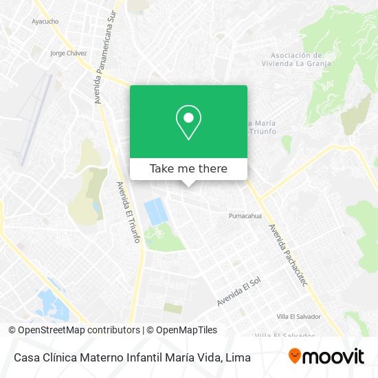 Casa Clínica Materno Infantil María Vida map