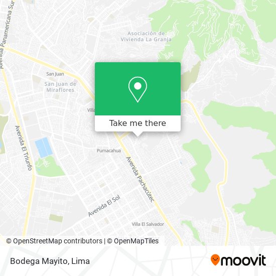 Bodega Mayito map