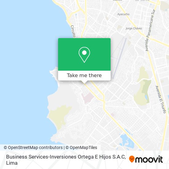 Business Services-Inversiones Ortega E Hijos S.A.C map