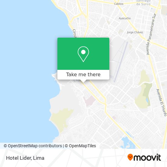 Hotel Lider map