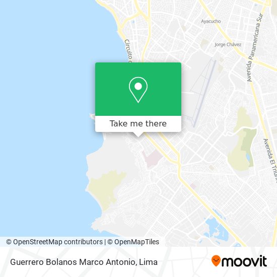 Guerrero Bolanos Marco Antonio map