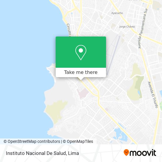 Instituto Nacional De Salud map