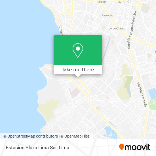 Estación Plaza Lima Sur map