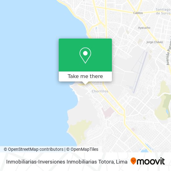 Mapa de Inmobiliarias-Inversiones Inmobiliarias Totora